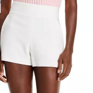 Alice and Olivia Donald Off White High Waist Shorts n- Size 8